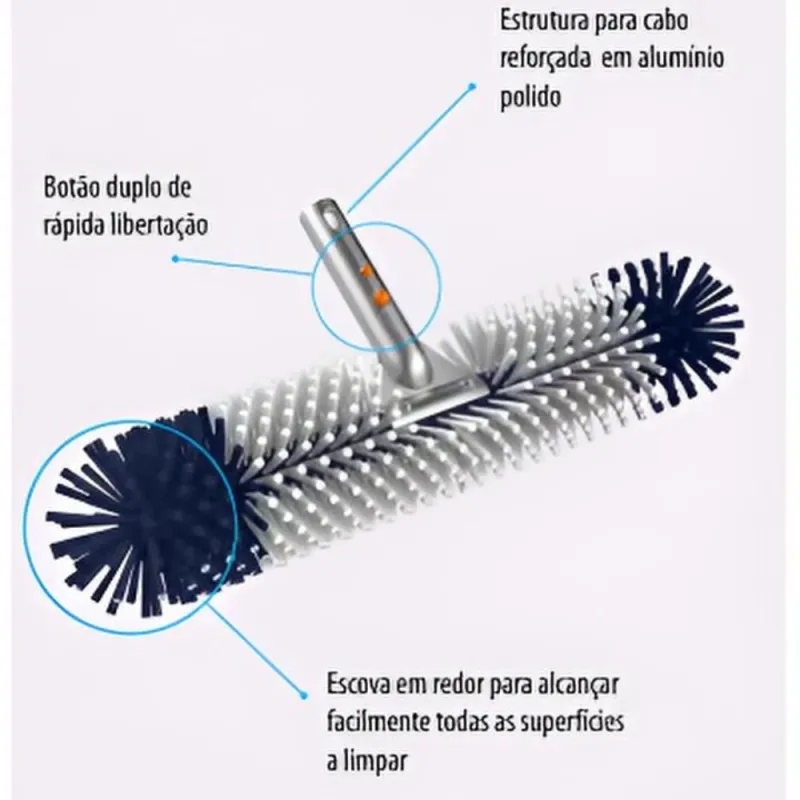 Escova Limpa Paredes 360º Fx Pro Ecopool