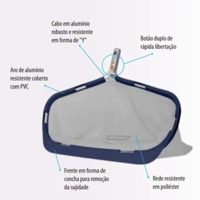 Apanha Folhas Reforçado Inox FXPRO Ecopool